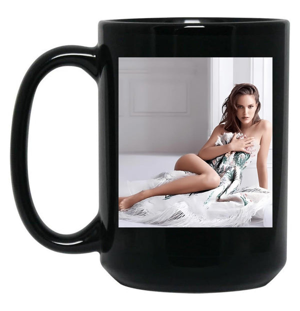 Natalie Portman Sexy Black Coffee Mug, Gift Coffee Mug - Black