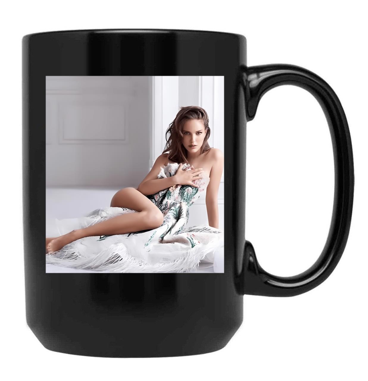 Natalie Portman Sexy Black Coffee Mug, Gift Coffee Mug