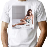 Natalie Portman Sexy Premium Heavyweight Cotton T-Shirt - White