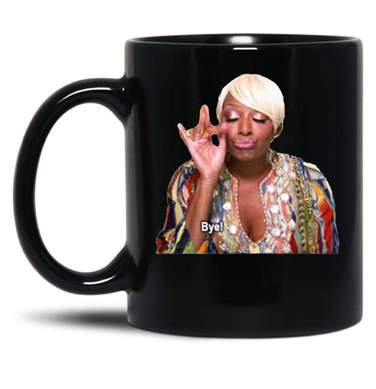 Nene Leakes Bye Black Coffee Mug, Gift Coffee Mug