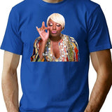 Nene Leakes Bye Premium Heavyweight Cotton T-Shirt - Blue