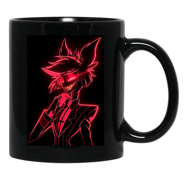 Neon Alastor Black Coffee Mug, Gift Coffee Mug - Black