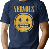 Nervous T-Shirt for Men & Women, T-Shirts Graphic Tee - Navy