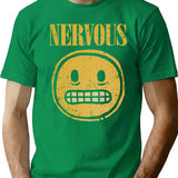 Nervous T-Shirt for Men & Women, T-Shirts Graphic Tee - Green