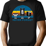 Never Forget (3) T-Shirt for Men & Women, T-Shirts Graphic Tee - Black
