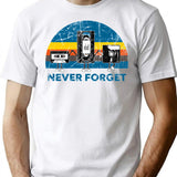 Never Forget (3) T-Shirt for Men & Women, T-Shirts Graphic Tee - White