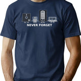 Never Forget T-Shirt for Men & Women, T-Shirts Graphic Tee - Navy