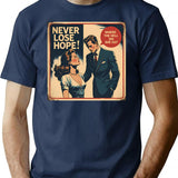 Never Lose Hope (1) T-Shirt for Men & Women, T-Shirts Graphic Tee - Navy
