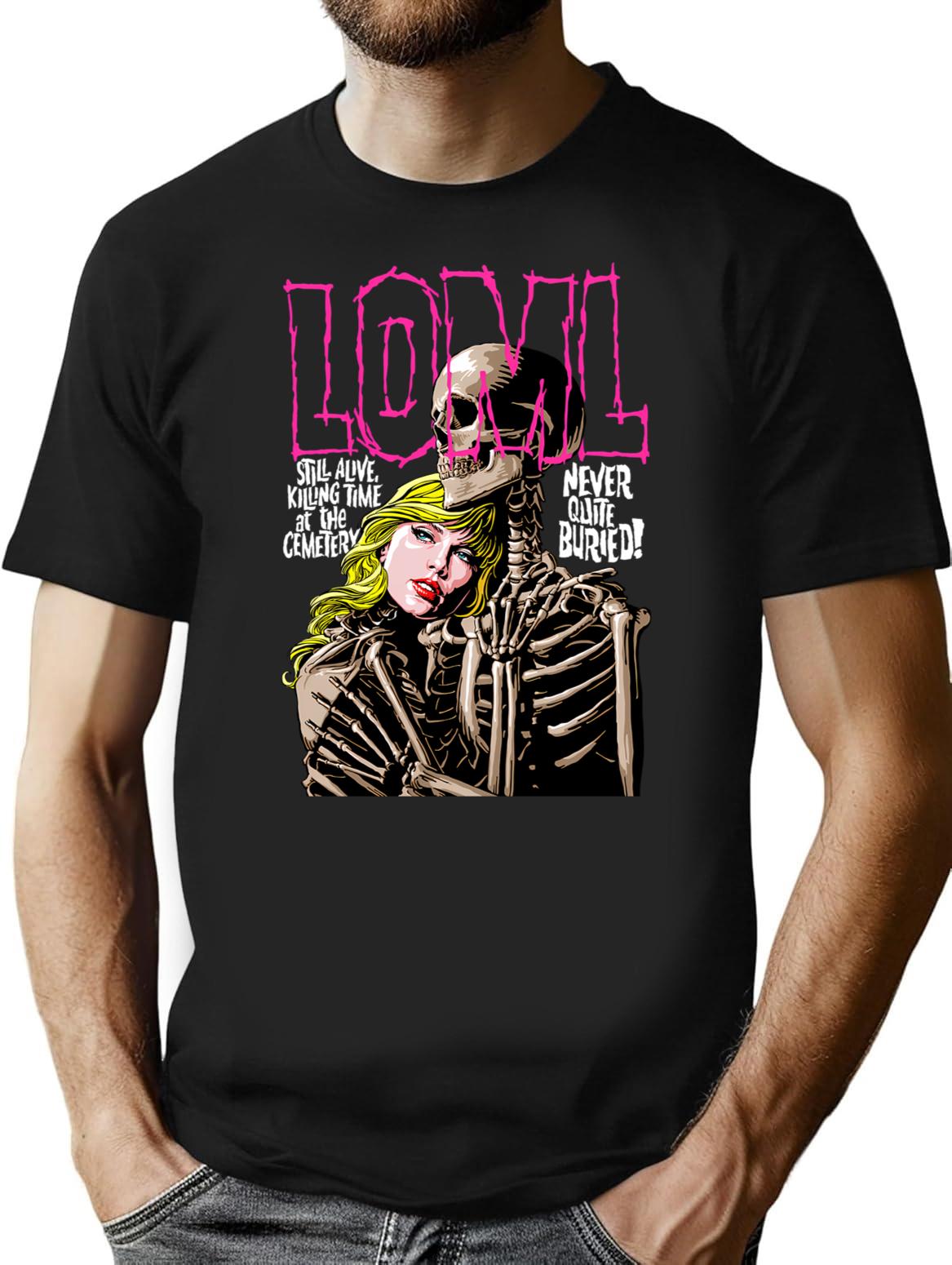 Never Quite Buried T-Shirt for Men & Women, T-Shirts Graphic Tee - Black