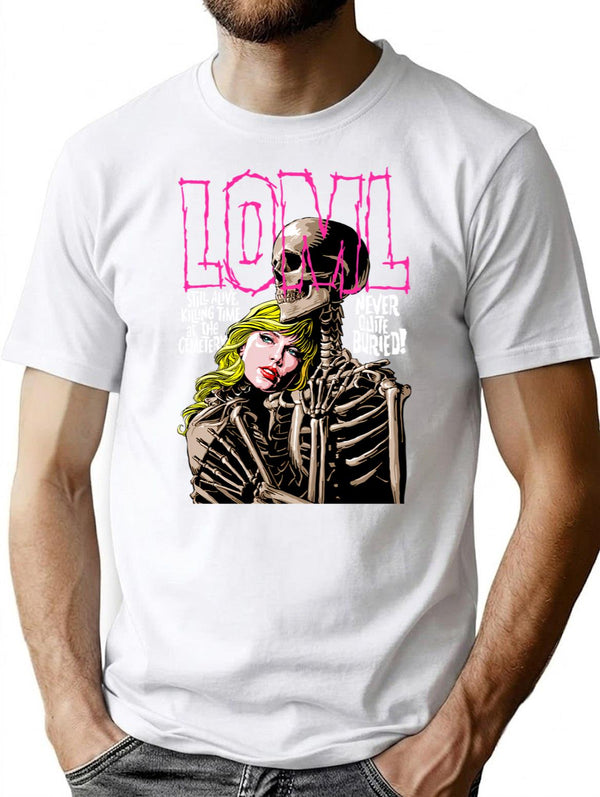 Never Quite Buried T-Shirt for Men & Women, T-Shirts Graphic Tee - White