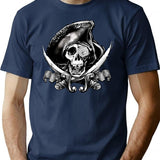 Never Say Die - One Eyed Willie T-Shirt for Men & Women, T-Shirts Graphic Tee - Navy