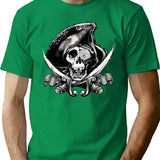 Never Say Die - One Eyed Willie T-Shirt for Men & Women, T-Shirts Graphic Tee - Green
