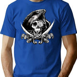 Never Say Die - One Eyed Willie T-Shirt for Men & Women, T-Shirts Graphic Tee - Blue