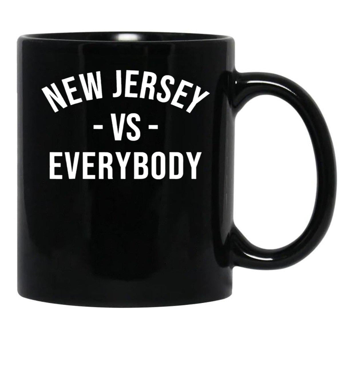 New Jersey VS Everybodys Black Coffee Mug, Gift Coffee Mug - Black
