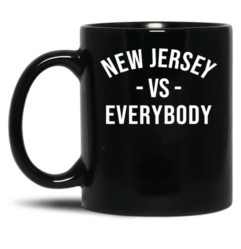 New Jersey VS Everybodys Black Coffee Mug, Gift Coffee Mug