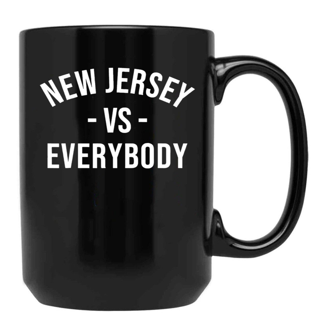 New Jersey VS Everybodys Black Coffee Mug, Gift Coffee Mug