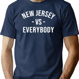 New Jersey VS Everybodys Premium Heavyweight Cotton T-Shirt - Navy