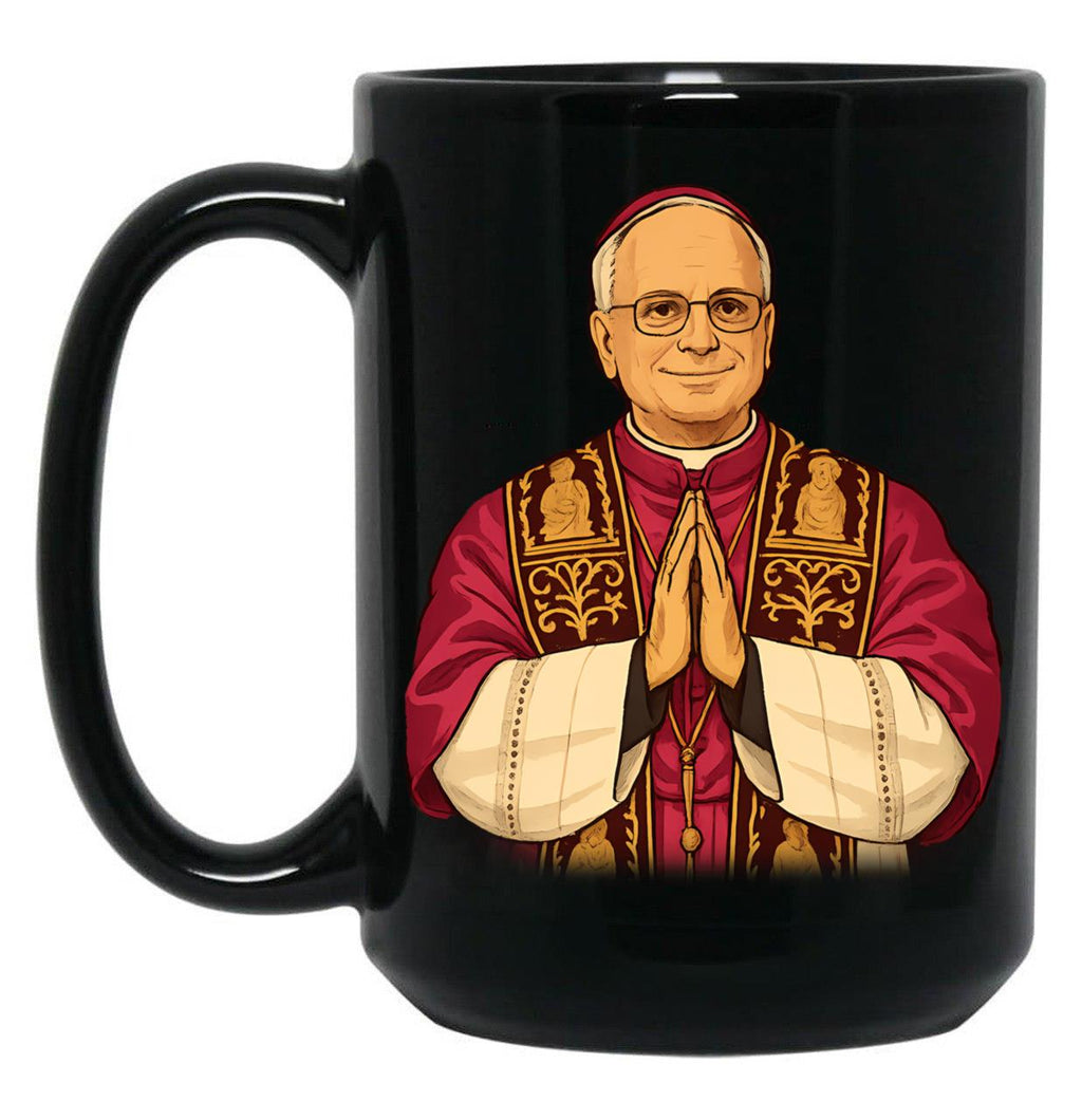 New Pope Art Black Coffee Mug