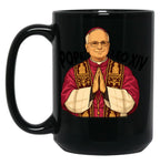 New Pope Modern Art - Pope Leo Stylized Black Coffee Mug