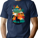 New Ridges T-Shirt for Men & Women, T-Shirts Graphic Tee - Navy