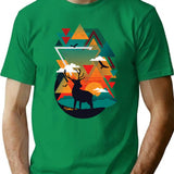 New Ridges T-Shirt for Men & Women, T-Shirts Graphic Tee - Green