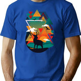New Ridges T-Shirt for Men & Women, T-Shirts Graphic Tee - Blue