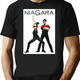 Niagara Rock Vintage French Muriel Daniel T-Shirt for Men & Women, T-Shirts Graphic Tee - Black