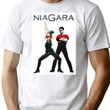 Niagara Rock Vintage French Muriel Daniel T-Shirt for Men & Women, T-Shirts Graphic Tee - White