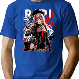 Nikkeart T-Shirt for Men & Women, T-Shirts Graphic Tee - Blue