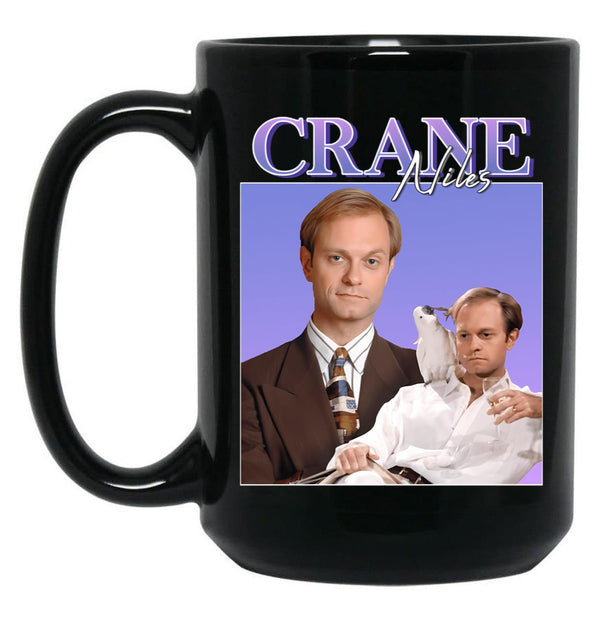 Niles Crane Black Coffee Mug, Gift Coffee Mug - Black