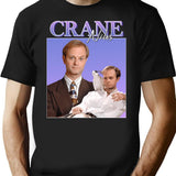 Niles Crane Premium Heavyweight Cotton T-Shirt - Black