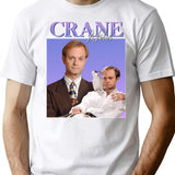 Niles Crane Premium Heavyweight Cotton T-Shirt - White