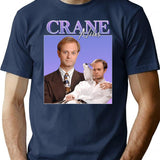 Niles Crane Premium Heavyweight Cotton T-Shirt - Navy