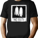 No Feet T-Shirt for Men & Women, T-Shirts Graphic Tee - Black