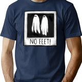 No Feet T-Shirt for Men & Women, T-Shirts Graphic Tee - Navy