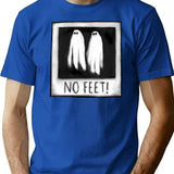 No Feet T-Shirt for Men & Women, T-Shirts Graphic Tee - Blue
