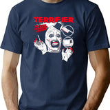 No More Clowning Around Clown Xmas T-Shirt for Men & Women, T-Shirts Graphic Tee - Navy