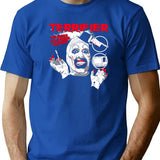 No More Clowning Around Clown Xmas T-Shirt for Men & Women, T-Shirts Graphic Tee - Blue