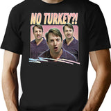 No Turkey Retro Peep Show Fan Art Premium Heavyweight Cotton T-Shirt - Black