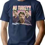 No Turkey Retro Peep Show Fan Art Premium Heavyweight Cotton T-Shirt - Navy