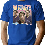 No Turkey Retro Peep Show Fan Art Premium Heavyweight Cotton T-Shirt - Blue