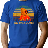 No Way Jose Art Character T-Shirt for Men & Women, T-Shirts Graphic Tee - Blue