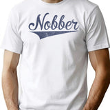 Nobber Vinatge T-Shirt for Men & Women, T-Shirts Graphic Tee - White