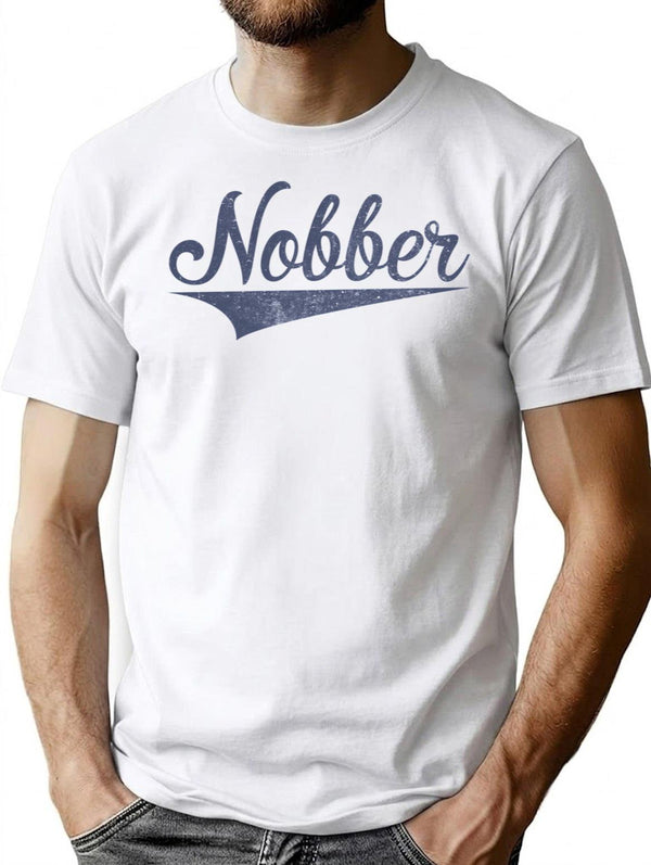 Nobber Vinatge T-Shirt for Men & Women, T-Shirts Graphic Tee - White