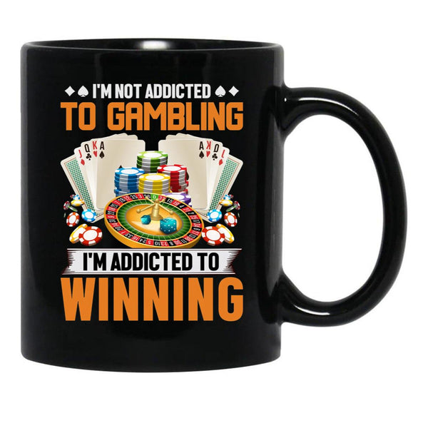 Nonebi Gambling - Black Coffee Mug, Gift Coffee Mug - Black