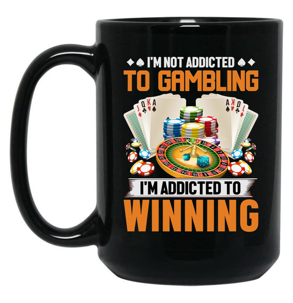 Nonebi Gambling - Black Coffee Mug, Gift Coffee Mug - Black