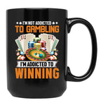 Nonebi Gambling - Black Coffee Mug, Gift Coffee Mug