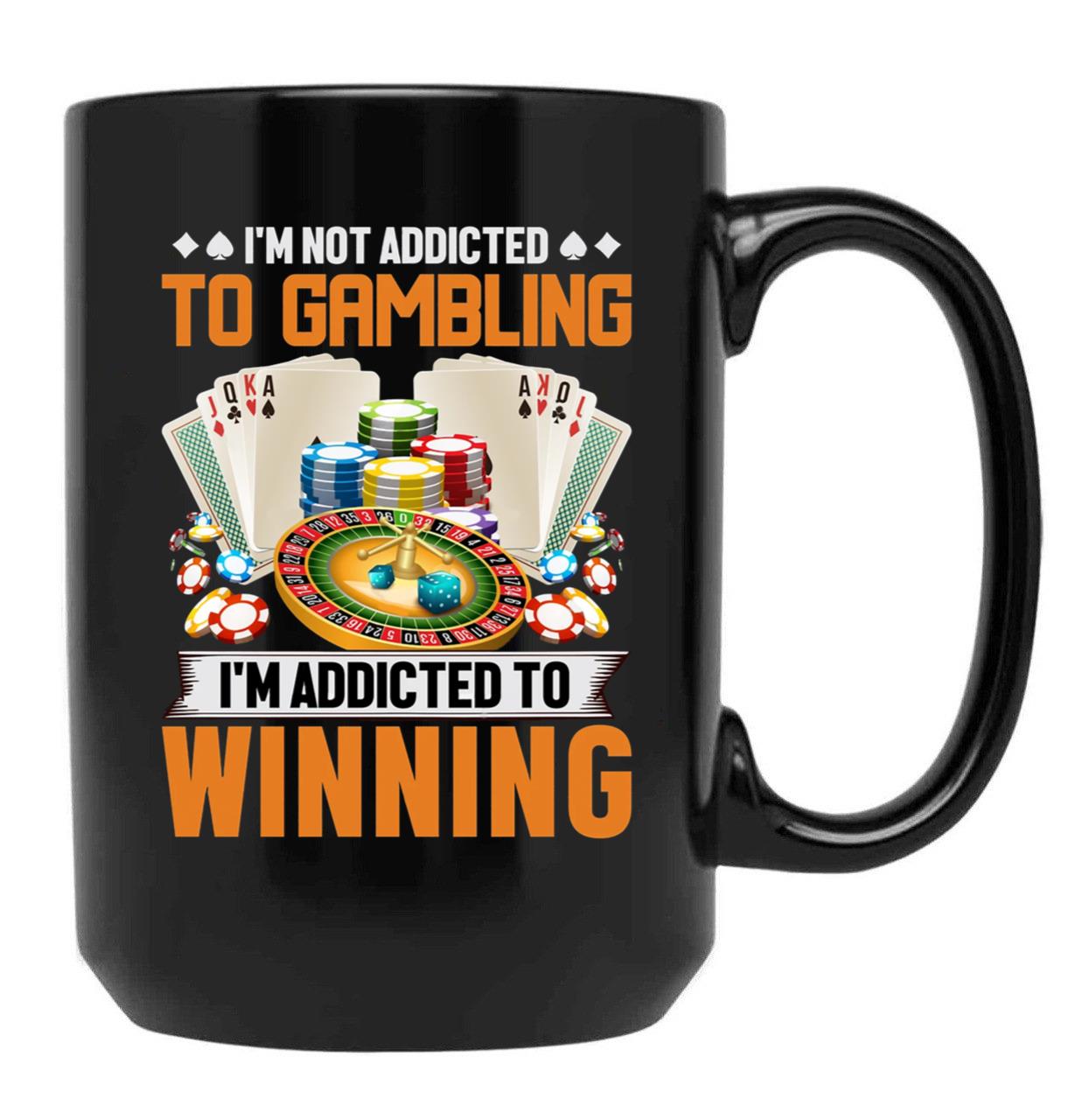 Nonebi Gambling - Black Coffee Mug, Gift Coffee Mug