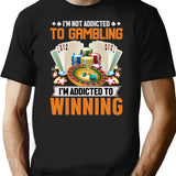 Nonebi Gambling Shirt - Premium Heavyweight Cotton T-Shirt - Black