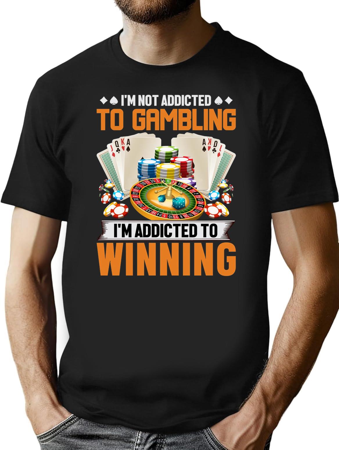 Nonebi Gambling Shirt - Premium Heavyweight Cotton T-Shirt - Black